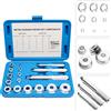 CCLIFE 17 pezzi cuscinetto ruota spinta pezzo drive set strumento driver per cuscinetto boccole guarnizione olio cuscinetto strumento di stampa