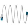 Goobay Cavo patch CAT 6A ultraflessibile U/UTP, bianco, 30 m - conduttore in rame (CU), guaina del cavo in TPE senza alogeni (LSZH)