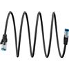 Goobay Cavo patch CAT 6A ultraflessibile S/FTP (PiMF), nero, 20 m - conduttore in rame (CU), guaina in TPE senza alogeni (LSZH)
