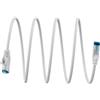 Goobay Cavo patch CAT 6A ultraflessibile S/FTP (PiMF), bianco, 20 m - conduttore in rame (CU), guaina del cavo in TPE priva di alogeni (LSZH)