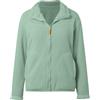 KBOPLEMQ Giacca invernale da donna con colletto alto, in pile Teddy, con tasche complete, comoda felpa invernale, per autunno e inverno, per le mezze stagioni, con cappuccio, O verde, L