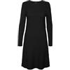 Vero Moda NOS Vmnancy LS Knit Dress Noos, Vestito Donna, Nero (Black Black), 40 (Taglia Produttore: X-Small)