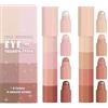 Hyclam Ombretto 4 in 1 Eye Glitter Shimmering Makeup Impermeabile Altamente Pigmentato Ombretto Evidenziatori Matita Trucco