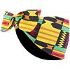 XANHOY Fasce per capelli annodate da donna, motivo africano, per avvolgere la testa, turbante largo, fascia elastica, accessori per capelli, fascia africana retrò ampia turbante