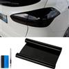 NewL - Pellicola autoadesiva oscurante per faro antinebbia posteriore auto, rivestimento adesivo effetto fumè in vinile per fendinebbia posteriore - 30,5 x 122 cm (Nero)