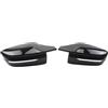 HTVTKRFGRL Auto Cappuccio Specchietto Compatibile Per BMW 2 Series G42 220D 220I 230I 2022 2023 2024 Plastica ABS Sinistra E Destra Guscio Specchietto(LHD-Black)