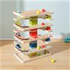 Pista da Corsa con Palline Colorato Gioco Educativo in Legno Sicuro per Bambini