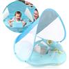 WYRIAZA Salvagente Neonato con Parasole Rimovibile SPF 50+ Salvagente con Seg...