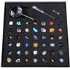 Générique Kit Geologico Geologico per - Collezione di rocce minerali, scatola di campioni | STEM Educational Scientific Learning Set con Pietre preziose Natur
