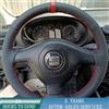 Gripify Coprivolante in pelle microfibra nero su misura VW Golf4 Passat B5 Seat Leon