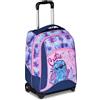 Seven Big Trolley Lilo & Stitch Scuola Fisso, Viola, 2 in 1, Doppio Uso, Trol...
