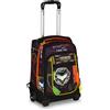 Mitama Trolley DR Scuola FLUO BATTLE, Nero Arancione, 34 Lt, Tasche multifun...