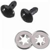 Efco Occhi di Sicurezza pz. Nero, 12 mm, 2-Piece