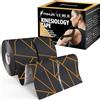 FASHLON Nastro Kinesiologico Cotone, 2 Rotoli Non Tagliati - Bronzo Notturno