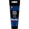 Marabu Acryl Color Vernice acrilica cremosa a base d'acqua, Blu scuro, 100 ml