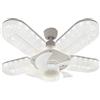Générique Ventole da soffitto con - Ventilatore da soffitto silenzioso 50 W, lampada a LED effetto, raffreddamento ad aria a 6 velocità | circolazione 'aria telecomandata per illuminazione, camera da