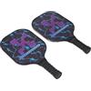 Generic Set Versatile di Racchette per Sottaceti con Protezione del Bordo per Stili di Vita Attivi, 2 Racchette e 4 Palline (Modello X)
