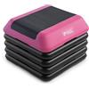 MARCY Circuit Fitness by Marcy STEP-PINK01-4R - Piattaforma per aerobica regolabile in altezza, con 4 rialzi e superficie in gomma antiscivolo, per esercizi a casa, colore: rosa americano