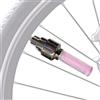 Genérico Luce per valvola della bicicletta - Forma di bianca (confezione da 2) LED colorato | Illuminazione del nucleo della valvola del pneumatico, lampada di sicurezza notturna attivata dal movimento
