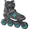 Roces Icon, Pattino in Linea da Donna, Nero/Aqua, 40