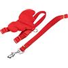 FILFEEL Set di Pettorina e Guinzaglio per Anatre per Passeggiate all'aperto, Fascia Toracica per Anatre, Galline e Oche da Compagnia - Rosso M (S)