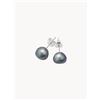 Compagnie Générale des Perles Pendente orecchino in argento Stella con perle