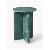 Westwing Collection Tavolino rotondo in marmo Marisa - Verde