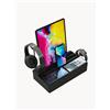 AllDock Set stazione di ricarica Pro Max Xtra Pack con 6 porte e 2 superfici di ricarica, 12 pz
