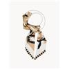 ATELIERS SAINT GERMAIN Foulard marrone con collana perle