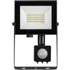 TECNO-ESHOP FARO LED 20W NATURALE CON SENSORE MOVIMENTO NERO ML-FLSxxxxK20WSEN-SMOML-FLS4000K20WSEN