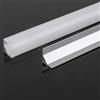V-TAC PROFILO ALLUMINIO SILVER LINEARE PER STRISCE LED DA 2MT OPACO CON DIFFUSORE VT-8158-LED10322