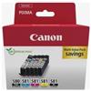 Canon 2078C007, PGI-580/CLI-581, PGI580/CLI581, Canon 580/Canon 581 - KIT 5 CARTUCCIE ORIGINALI CANON per Pixma TR 7500 Series, Pixma TR 7550, Pixma TR 8500 Series, Pixma TR 8550, Pixma TS 705, Pixma TS 6100 Series, Pixma TS 6150, Pixma TS 6151, Pixma …