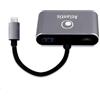 Atlantis A04-TC_HD+V+PD - ATLANTIS ADATTATORE TYPE-C A HDMI+VGA+PD+HUB CONVERTER - RIS.FINO A 1920X1080@60HZ - CAVO 10CM