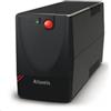 Atlantis A03-X1500, UPS ATLANTIS 1000VA/500W LINEINTERACTIVE UPS AVR (3 STEP) - BATT.12V POTENZA NOMINALE:1000 VA - POTENZA ATTIVA:500 W - TECNOLOGIA:LINE INTERACTIVE4,5AH-2 PRESE SCHUKO.