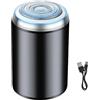 Générique Electric Beard Shaver, Waterproof Grooming Trimmer, Wet Dry Shave, 2,28 x 1,5 Inches Motor, Low Noise Usb Ricaricabile Design, Travel Built-In Battery: 180 Mah Black, Blue, Silver