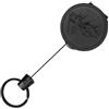 Generic Portachiavi retrattile, cordino anti-smarrimento, clip in metallo con funzioni utilità, bobina per badge con uso in ufficio, accessorio portachiavi per chiavi, cacciavite, taglierino, apribottiglie