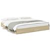 vidaXL Giroletto con cassetti rovere Sonoma 200x200cm materiale legno