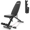 VirtuFit Panca pieghevole per esercizi VirtuFit FB100, regolabile, con capacità di carico fino a 200 kg