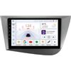 Happiq Autoradio con Bluetooth e CarPlay per Seat Leon 2 Mk2 (2005-2012) - compatibile con Apple e Android - impianto stereo con sistema di navigazione - memoria da 8 GB/128 GB