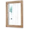 OEM Specchi rettangolari con cornice in legno rustica, decorativi per camera da letto e bagno