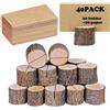 OEM Sfondo per scrivania in legno: vero legno rustico con corteccia. Numero dello sfondo per stand fotografico. Nome dello sfondo per feste di matrimonio (20 tubi + 20 scatole di carta)