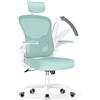 rattantree Sedia da Ufficio, Sedia Ufficio Scrivania con Poggiatesta Regolabile, Sedia Ergonomica per Computer con Braccioli Regolabili e Supporto Lombare per Home Office, Verde