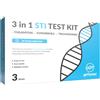 GetTested Test STI 3 in 1 per clamidia, trichomonas e gonorrea, kit per test STI a casa per donne e uomini, risultati rapidi dei test a casa, facile da usare, test STI privato, nessun appuntamento o