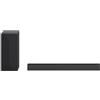 LG S60Q Smart Sound Bar 300W Potenza e 2.1 Canali Suono Surround Dolby Atmos Virtual Ampia connettività HDMI ARC Pass Through, Bluetooth, USB, ingresso ottico e app Android/iOS