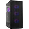 NOX XTREME PRODUCTS INFINITY IOTA - Mid-Tower ATX | M-ATX | ITX, Include 4 Ventole ARGB 120 mm, Fronte Mesh, Laterale in Vetro Temperato, USB 3.0, Supporto GPU fino a 330 mm, Filtro Magnetico, Nero