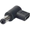 sodeber USB Tipo C a 5.5x2.5/3.0x1.1/4.0x1.7/4.8x1.7/3.5x1.35/5.5x2.1mm Femmina 90 Gradi Adattatore di Ricarica di Alimentazione Per