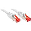 Lindy Cavo di rete S/FTP Cat.6, Bianco 0.3m