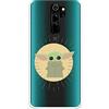 LA CASA DE LAS CARCASAS Custodia per Xiaomi Redmi Note 8 Pro Ufficiale di The Mandalorian Baby Yoda Sagome per proteggere il tuo cellulare. Cover per Xiaomi in silicone flessibile con licenza ufficiale di Star Wars.