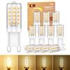VIIIVA Lampadina LED G9, luce bianca calda, dimmerabile, confezione da 12 pezzi, 2700 K, 3 W, lampadine alogene da 45 W, G9, 480 lm, lampadina a risparmio energetico AC220-240 V, angolo di diffusione 360°