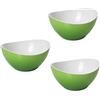Omada Design 3 Ciotole Piccole in Plastica Bicolore 30 cl, Infrangibili, Impilabili, Lavabili in Lavastoviglie, Made in Italy, Linea Trendy